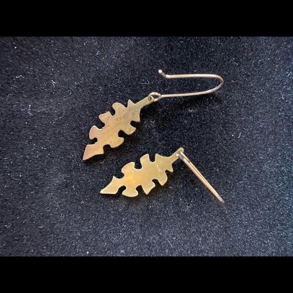 Bodleian Library, Oxford, Gold Leaf Earrings - Picture 5 of 7
